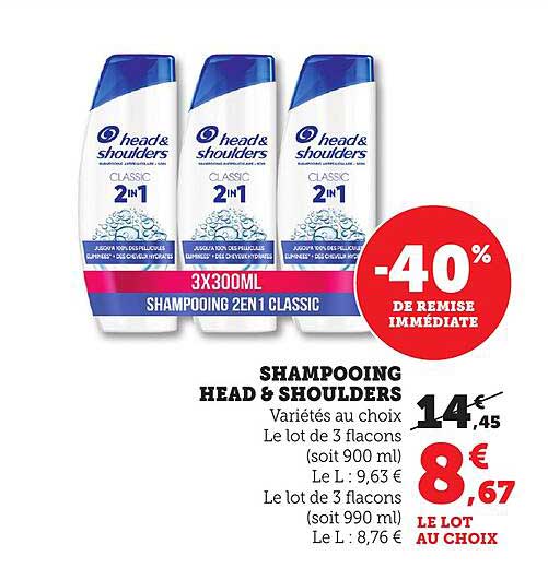 SHAMPOOING HEAD & SHOULDERS