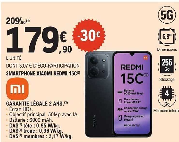 SMARTPHONE XIAOMI REDMI 15C