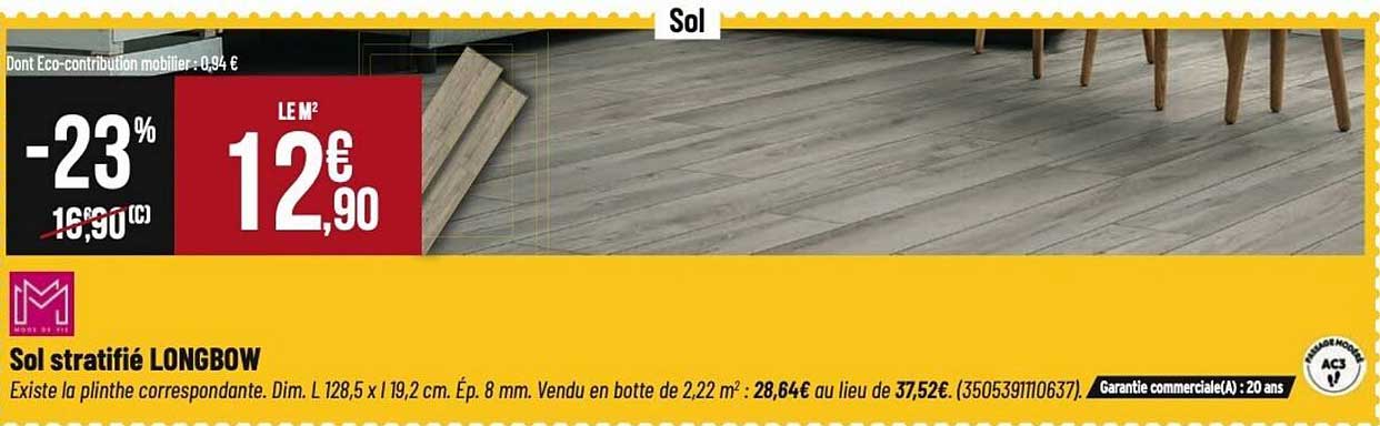 Sol stratifié LONGBOW