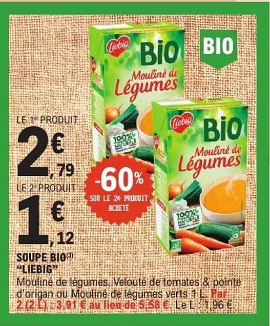 Soupe Bio Liebig - Mouliné de Légumes