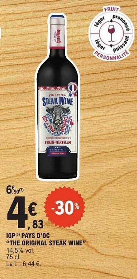 THE ORIGINAL STEAK WINE