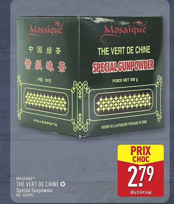 THÉ VERT DE CHINE - Spécial Gunpowder