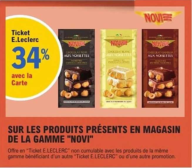 Ticket E.Leclerc 34% avec la Carte
