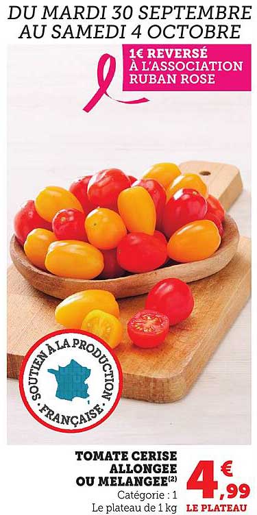 TOMATE CERISE ALLONGEE OU MELANGEE