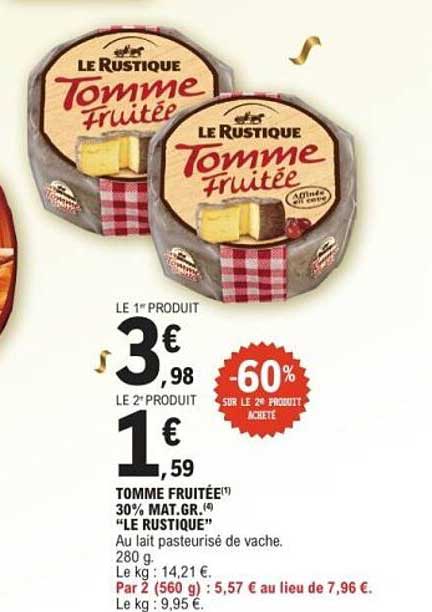 TOMME FRUITÉE