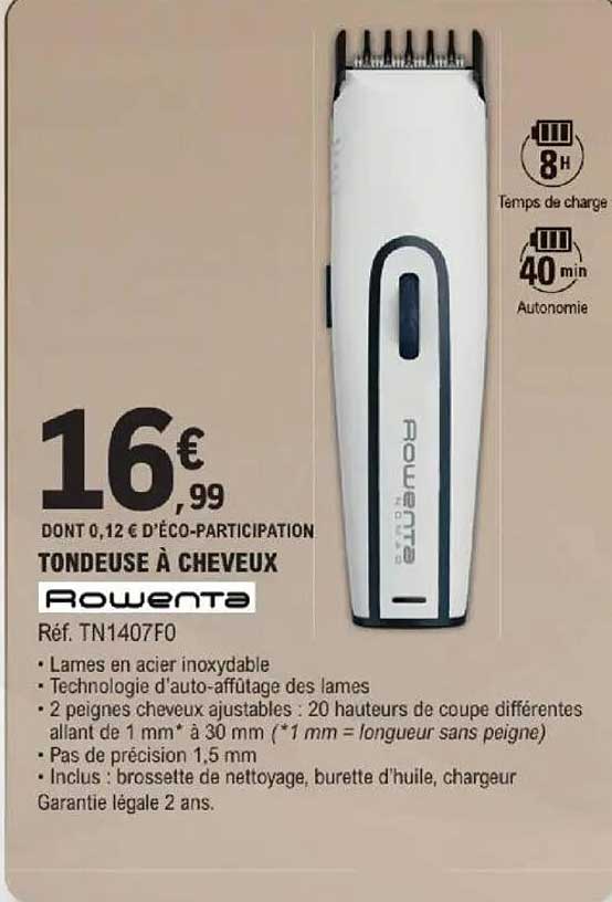 Tondeuse à cheveux Rowenta