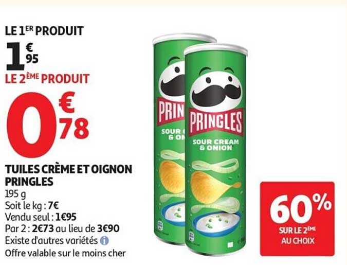 TUILLES CRÈME ET OIGNON PRINGLES