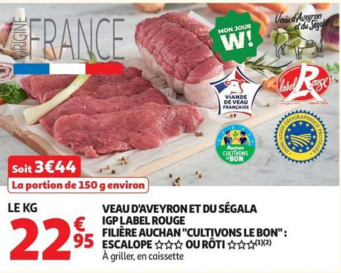 VEAU D'AVEYRON ET DU SÉGALA IGP LABEL ROUGE