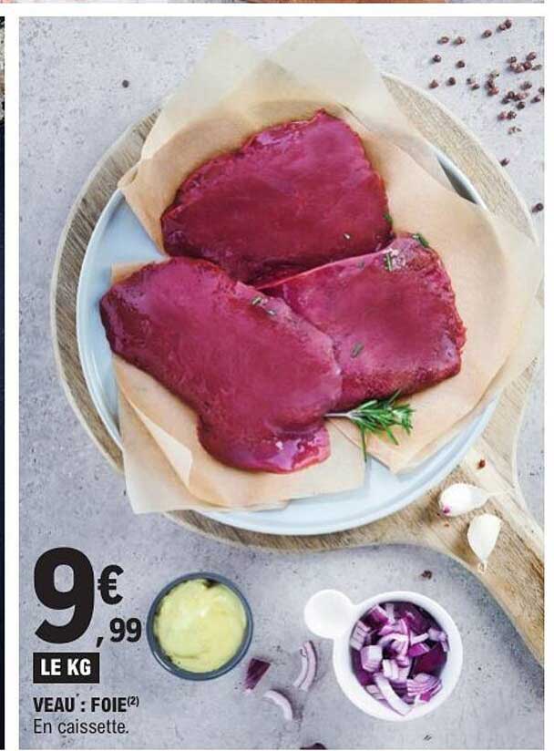 VEAU : FOIE en caissette