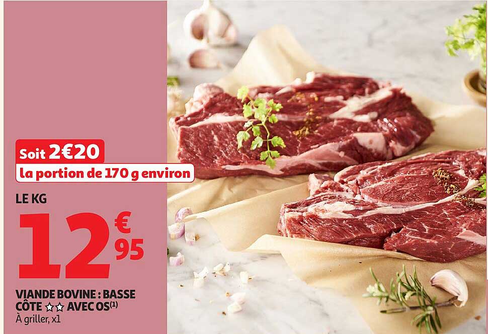 Viande bovine : basse côte