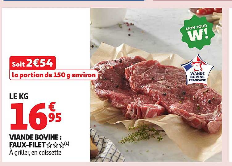 VIANDE BOVINE : FAUX-FILET