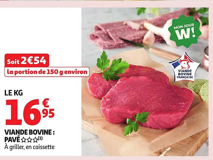 Viande Bovine : Pavé