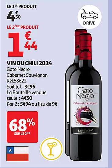VIN DU CHILI 2024 - Gato Negro Cabernet Sauvignon