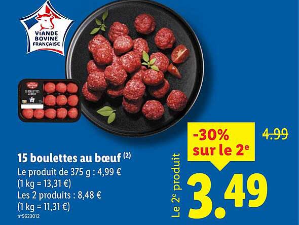 15 boulettes au bœuf