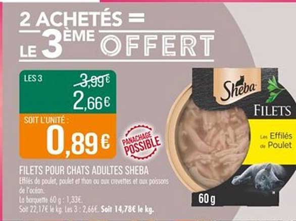 2 ACHETÉS = LE 3ÈME OFFERT