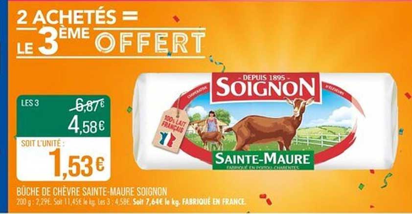 2 ACHETÉS = LE 3ÈME OFFERT