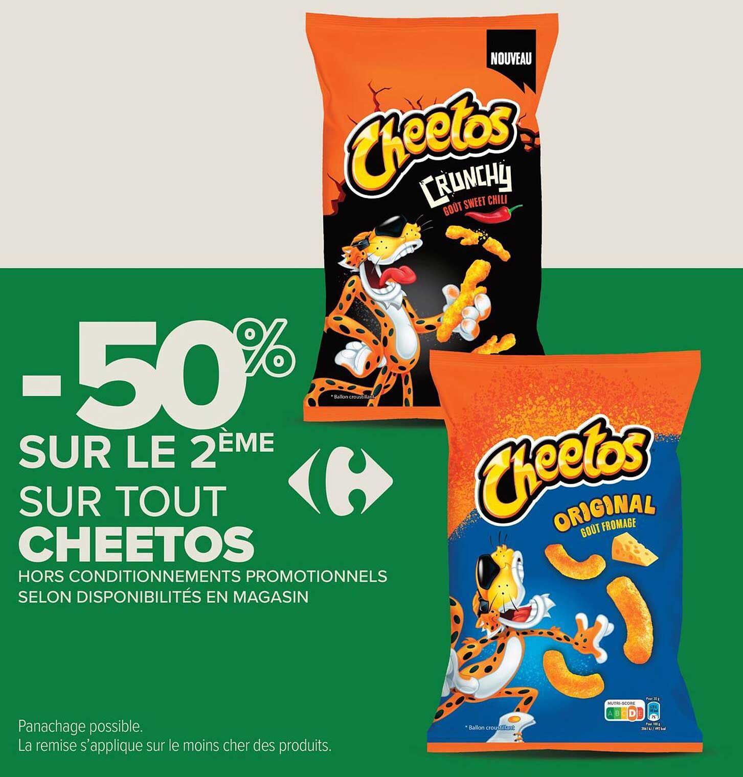 -50% SUR LE 2ème SUR TOUT CHEETOS