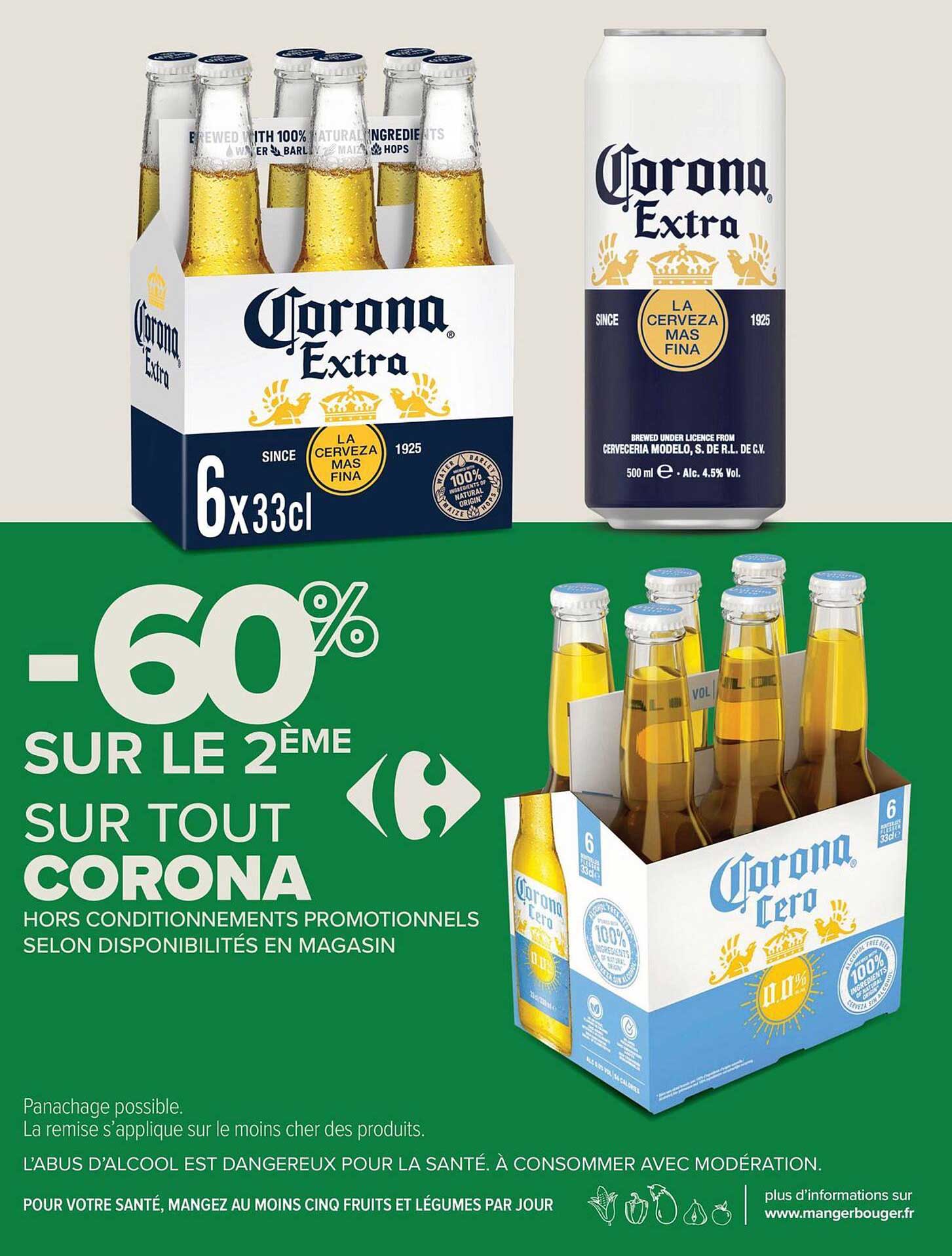 -60% SUR LE 2ème SUR TOUT CORONA