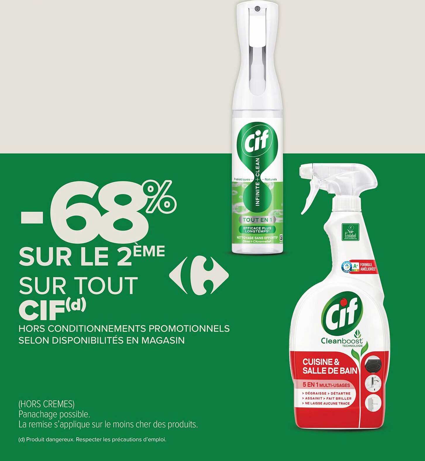 -68% sur le 2ème sur tout CIF