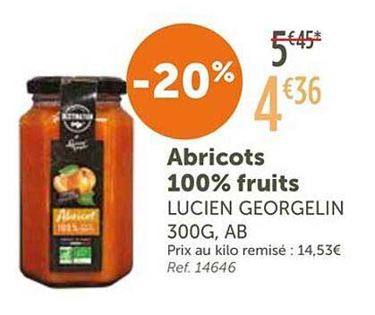 Abricots 100% fruits