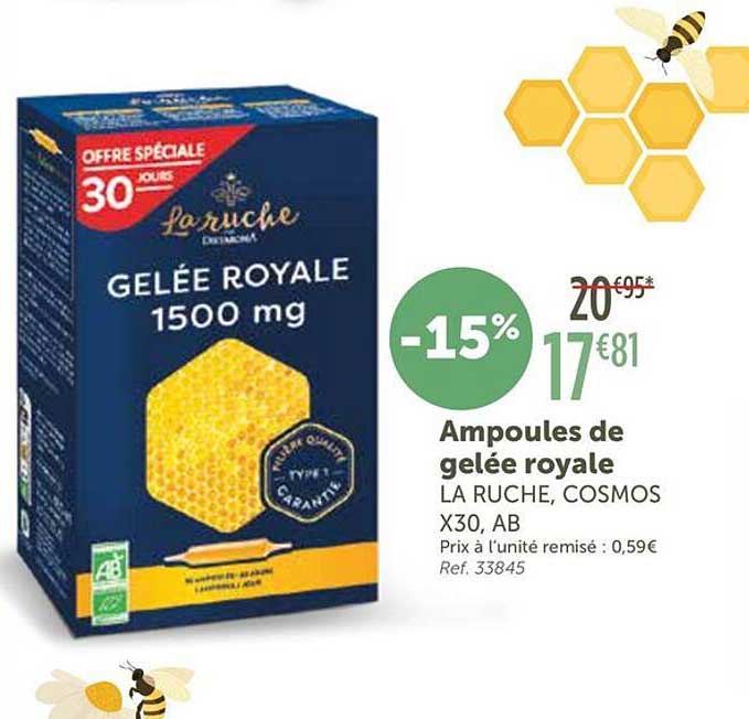 Ampoules de gelée royale