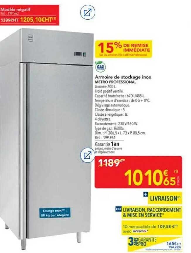 Armoire de stockage inox METRO PROFESSIONAL
