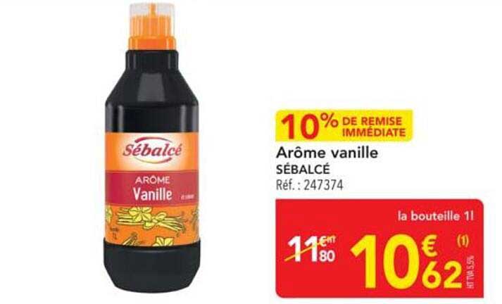 Arôme vanille SÉBALCÉ