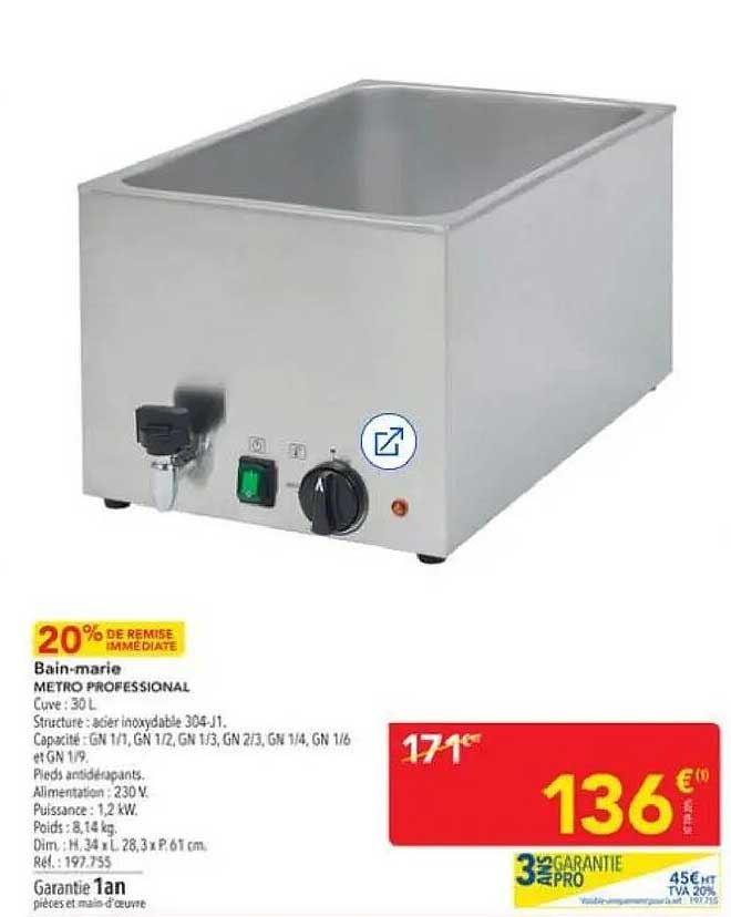 Bain-marie METRO PROFESSIONAL