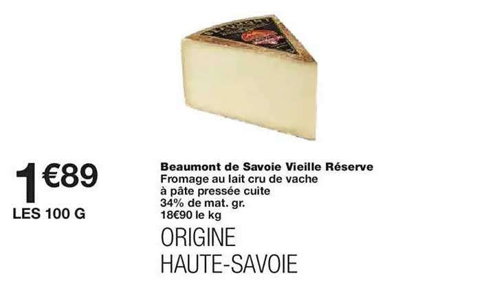 Beaumont de Savoie Vieille Réserve