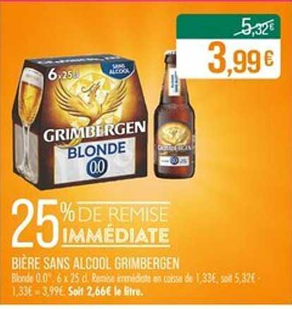 Bière sans alcool Grimbergen