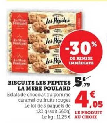 BISCUITS LES PEPITES LA MERE POULARD