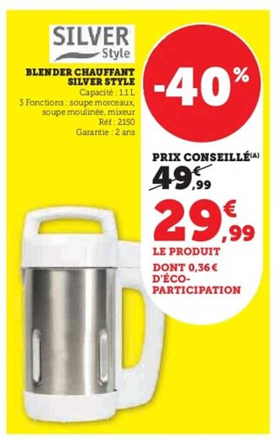 BLENDER CHAUFFANT SILVER STYLE