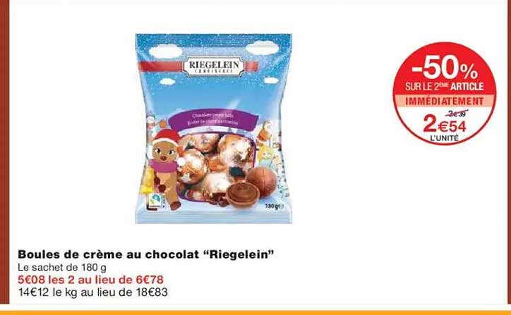 Boules de crème au chocolat “Riegelein”