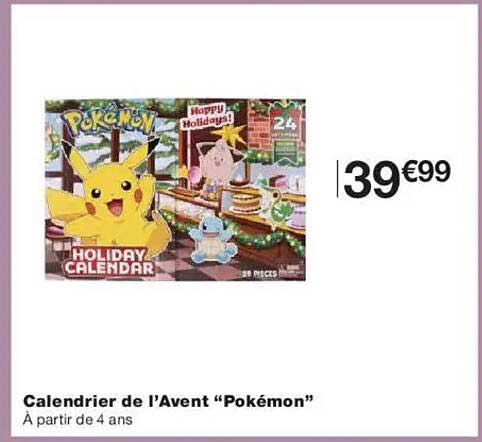 Calendrier de l’Avent “Pokémon”