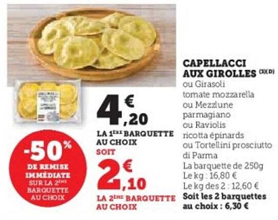 CAPELLACCI AUX GIROLLES (1KG)