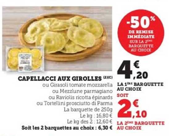 CAPELLACCI AUX GIROLLES (2/1 IC)