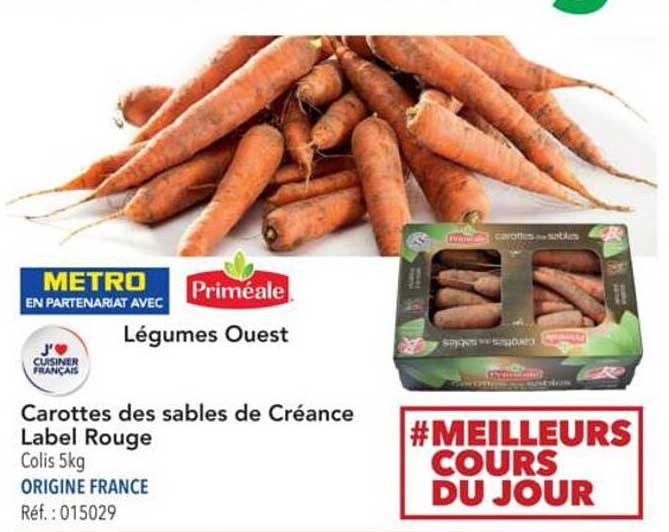 Carottes des sables de Créance Label Rouge - Colis 5kg