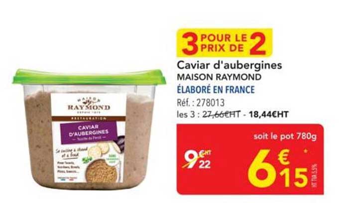 Caviar d'aubergines - MAISON RAYMOND