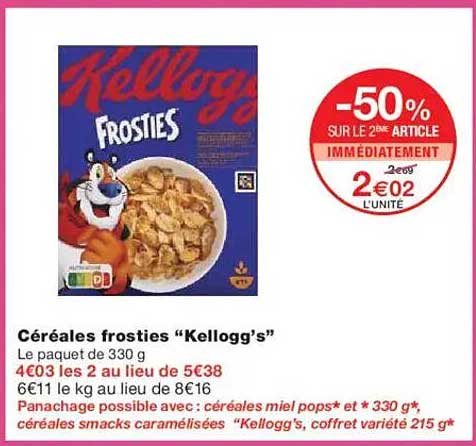 Céréales frosties "Kellogg’s"