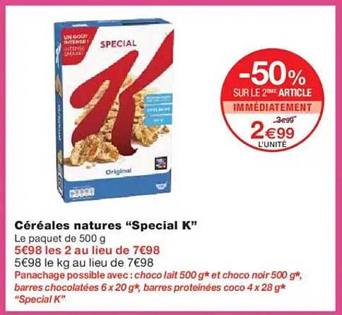 Céréales natures "Special K"