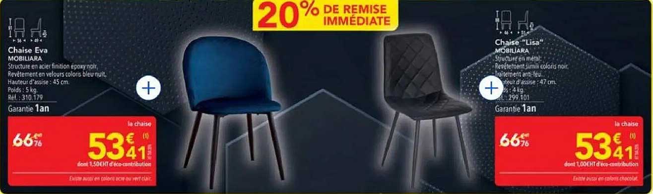 Chaises Eva et Lisa - Mobiliare