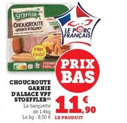 CHOUCROUTE GARNIE D'ALSACE VPF STOEFFLER