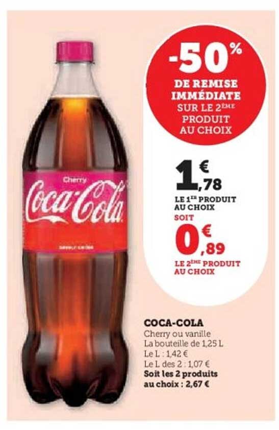 Coca-Cola Cherry ou vanille