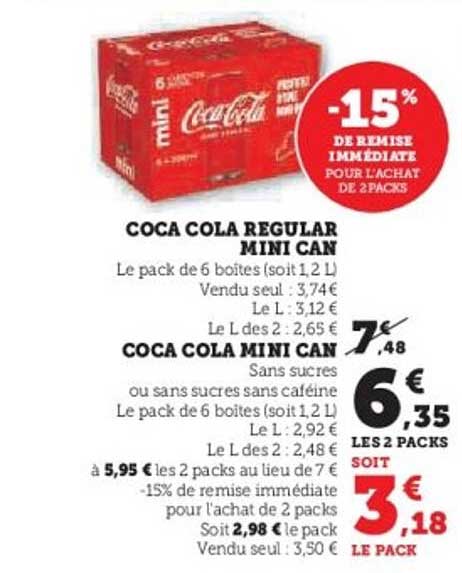 Coca Cola Regular Mini Can