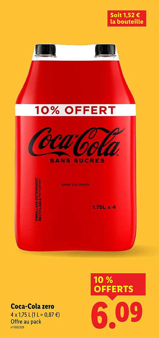 Coca-Cola zero 4 x 1,75 L