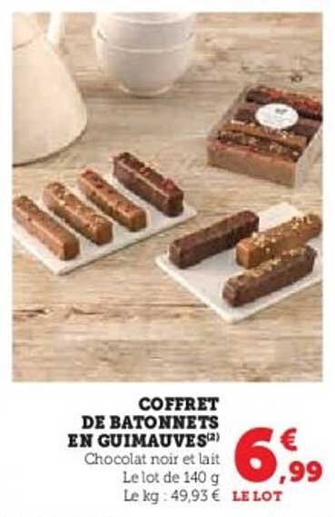 COFFRET DE BATONNETS EN GUIMAUVES