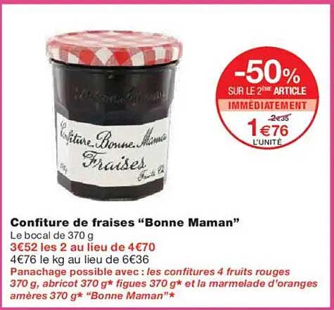 Confiture de fraises "Bonne Maman"