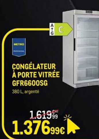 CONGÉLATEUR À PORTE VITRÉE GFR6600SG