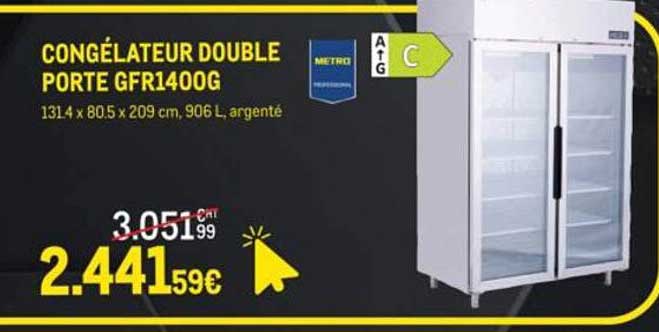 CONGÉLATEUR DOUBLE PORTE GFR1400G