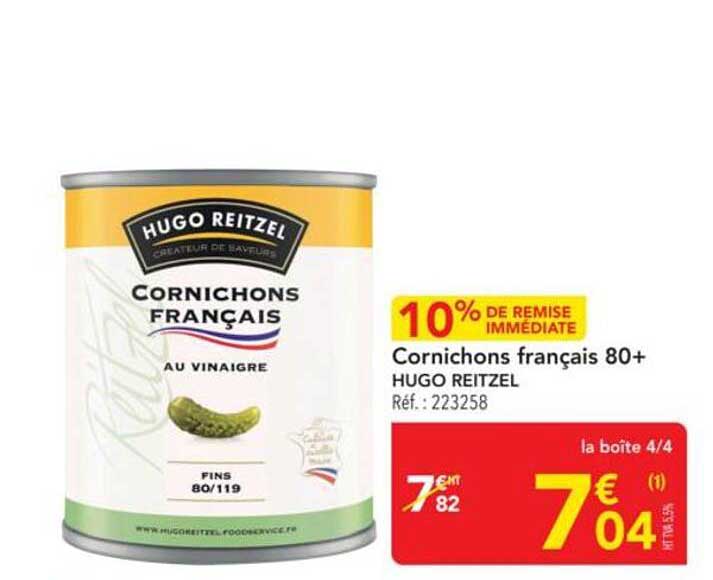 Cornichons français 80+ HUGO REITZEL